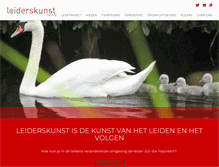 Tablet Screenshot of leiderskunst.nl